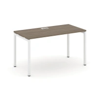 Стол офисный Style Project SN-4P.SP-001 / Дуб Табак – Металл Белый / 980×600×750