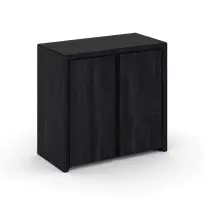 Шкаф для документов низкий широкий (2 низких фасада ЛДСП) Corner (Корнер) COR.ST-3.1 Каштан Тоскана/Черный 900×450×845