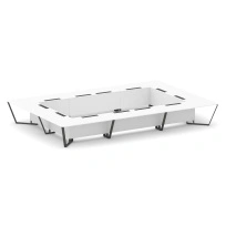 Стол для переговоров прямоугольный Steel Meet KD-PR.B.SP-26K2 / Тиквуд Светлый – Металл Антрацит / 6000×4000×750