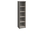 Стеллаж высокий узкий СФ-534501 Бетон чикаго темный / Дрифтвуд 537×455×2083 WOOD&STONE