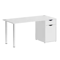 Home Office Стол офисный VR.SP-3-158.1 Серый/Хром опоры 1580×720×750