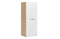 Шкаф для одежды с замком глубокий ECOSTILE / Дуб Честерфилд/Белый EVL410/U004/ANT.H