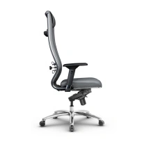 Кресло для руководителя Метта L 1m 50M/4D_17838_Кожа перфорированная NewLeather - Черный_Кожа перфорированная NewLeather - Черный