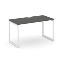 Стол офисный Style Project SN-4O.SP-021 / Дуб Табак – Металл Белый / 980×800×750