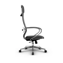 Кресло для руководителя Метта L 1m 42/K_17834_Кожа перфорированная NewLeather – Черный