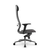 Кресло для руководителя Метта L 1m 38K2/4D_17839_Кожа перфорированная NewLeather – Темно-коричневый