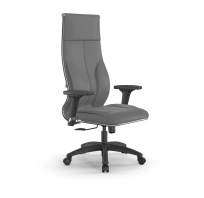 Кресло для руководителя Метта L 1m 46/2D_17831_Кожа перфорированная NewLeather - Темно-коричневый_Кожа перфорированная NewLeather - Темно-коричневый