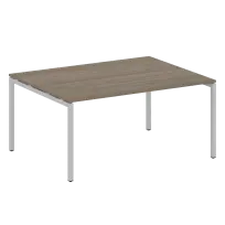 Metal System Quattro Перег. стол (1 столешница) на П-образном м/к 40БП.ПРГ-1.4 Акация/Антрацит металл 1600*1235*750