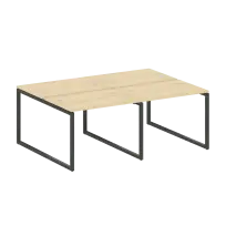 Metal System Quattro Р. ст. на 4 раб. места на О-образном м/к 40БО.СМ-4.1 Акация/Антрацит металл 2000*1475*750