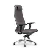Кресло для руководителя Метта L 1m 38K2/4D_17838_Кожа перфорированная NewLeather – Темно-коричневый