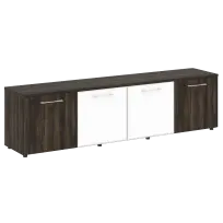 Тумба модульная LT.TS-4.5 white Yalta / Дуб Мали – Стекло White 2188×450×580