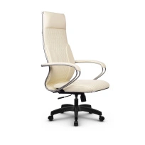 Кресло для руководителя Метта L 1c 44B/K_17831 Кожа перфорированная NewLeather – Черный