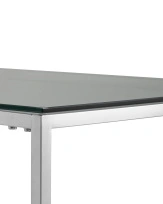 Журнальный стол 120×60 ТАУН серебро