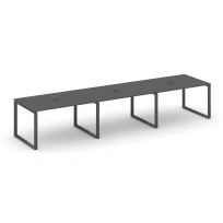 Стол для переговоров Style Project SN-6O.SPRG-022 Акация Лорка/Металл Черный 3540×980×750