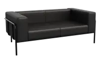 Flex Диван двухместный FLX-2 Латте Люкс 405/Металл Черный 1750*915*690