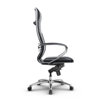 Кресло для руководителя Метта L 1c 44M/K_17838 Кожа перфорированная NewLeather – Черный