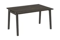 Onix Wood Стол переговорный (1 столешница) OW.PRG-1.3 Белый бриллиант/Дуб светлый/Белый металл 1380×980×750