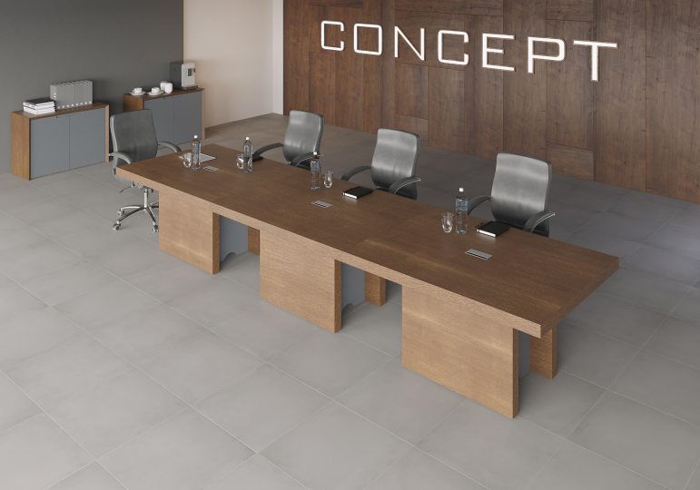 Столы для переговоров Concept цвет Дуб Капучино – Антрацит