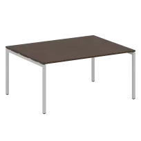 Metal System Quattro Перег. стол (1 столешница) на П-образном м/к 40БП.ПРГ-1.4 Акация/Антрацит металл 1600*1235*750