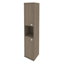 Style Шкаф высокий узкий левый Л.СУ-1.5 (L) Белый 412×410×1980