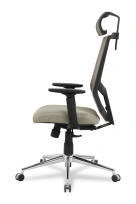 Кресло для руководителя College HLC-1500HLX/GREY Спинка - сетка Серый / Сиденье - полиэстер Серый