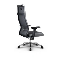 Кресло для руководителя Метта L 1m 50M/4D_17834_Кожа перфорированная NewLeather - Черный_Кожа перфорированная NewLeather - Черный