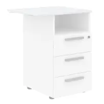Топ FT-2 к каркасу тумбы FLC-3D Белый премиум 570×504×18 FORTA