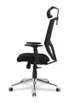 Кресло для руководителя College HLC-1500HLX/GREY Спинка - сетка Серый / Сиденье - полиэстер Серый
