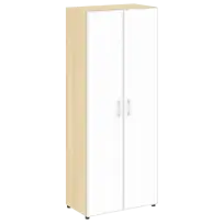 Шкаф LT.ST-1.10 R white Yalta / Дуб Мали – Стекло White 800×450×1987