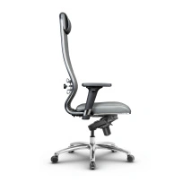 Кресло для руководителя Метта L 1m 40M/2D_17838_Кожа перфорированная NewLeather – Черный