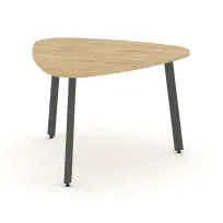 Стол для переговоров Style Project SN-6.SPRG-70.3 Акация Лорка/Металл Черный 900×900×750