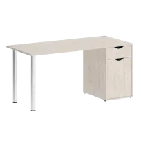 Home Office Стол офисный VR.SP-3-158.1 Серый/Хром опоры 1580×720×750