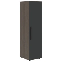 Шкаф для документов средний узкий VMCS 40.1 Яшма черный/Кобра 400×430×1517 VELION