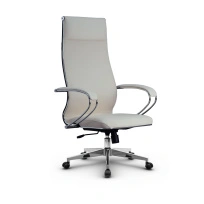 Кресло для руководителя Метта L 1m 42/K_17834_Кожа перфорированная NewLeather – Черный