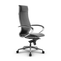 Кресло для руководителя Метта L 1m 42/K_17839_Кожа перфорированная NewLeather – Черный