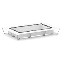 Стол для переговоров прямоугольный Steel Meet KM-PR.B.SP-26K2 / Тиквуд Светлый – Графит Глянец – Металл Серый / 6000×4000×750
