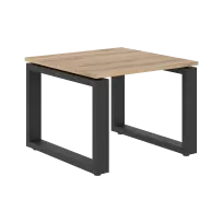 Стол журнальный ECT 6060 Дуб Денвер темный/Антрацит 600×600×450 ENIO