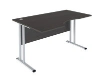 Стол эргономичный СА-2M(L) Мокачино/серебро 1400х900х755 Imago M
