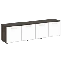 Тумба модульная LT.TS-4.6 white Yalta / Дуб Мали – Стекло White 2188×450×580