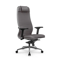 Кресло для руководителя Метта L 1m 38K2/4D_17839_Кожа перфорированная NewLeather – Темно-коричневый
