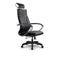 Кресло для руководителя Метта L 2c 46/K_17831_Кожа перфорированная NewLeather - Черный_Кожа перфорированная NewLeather - Черный