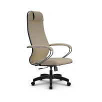 Кресло для руководителя Метта L 1m 38K2/K_17831_Кожа перфорированная NewLeather – Черный