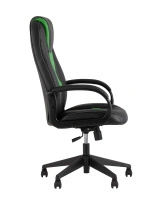 Кресло игровое TopChairs ST-CYBER 9 черный/зеленый