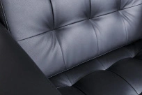 Кресло Рольф Вуд Euroforma / Экокожа Euroline / Черный / 890×850×840