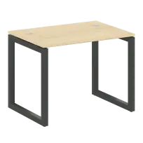 Metal System Quattro Стол офисный на О-образном м/к 50БО.СП-1 Вяз/Мокко металл 1000×720×750