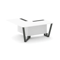 Проходной угловой модуль левый Steel Meet KD-PR.B.SPPOU-16(L) / Тиквуд Светлый – Металл Антрацит / 1600×1600×750