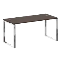 Metal System Direct Стол рабочий руководителя на О-обр. м/к БО.СРР-4.7 Акация/Нерж. сталь 1600*720*750