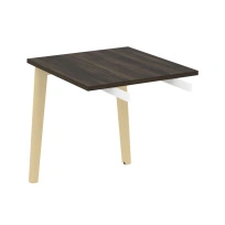 Onix Wood Direct Брифинг-приставка OW.BR-7 Белый бриллиант/Дуб светлый/Белый металл 780*720*750