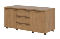 Тумба под оргтехнику подкатная Franklin DM LIGHT / Дуб Термо FRAN202.H1199