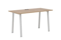 Стол офисный с А-образными опорами 60×30 ECOSTILE / Дуб Честерфилд ECO101/А/60х30/WHT/ANT.U003